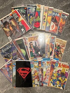 Vintage Comic Book Lot - Marvel & DC Comics Lot Of 38